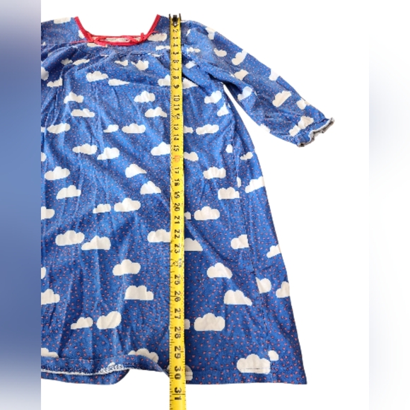Lot Of Two Girls Nightgowns Navy Blue Clouds Polar Bears Cotton European 10-12 - Picture 2 of 9